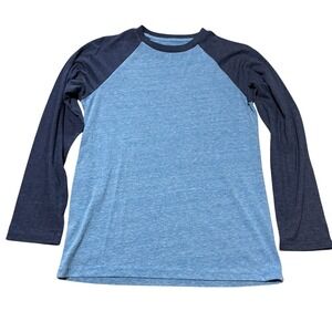 Urban Pipeline Kids XL Blue Heather Raglan Baseball Long Sleeve Ultimate Tee